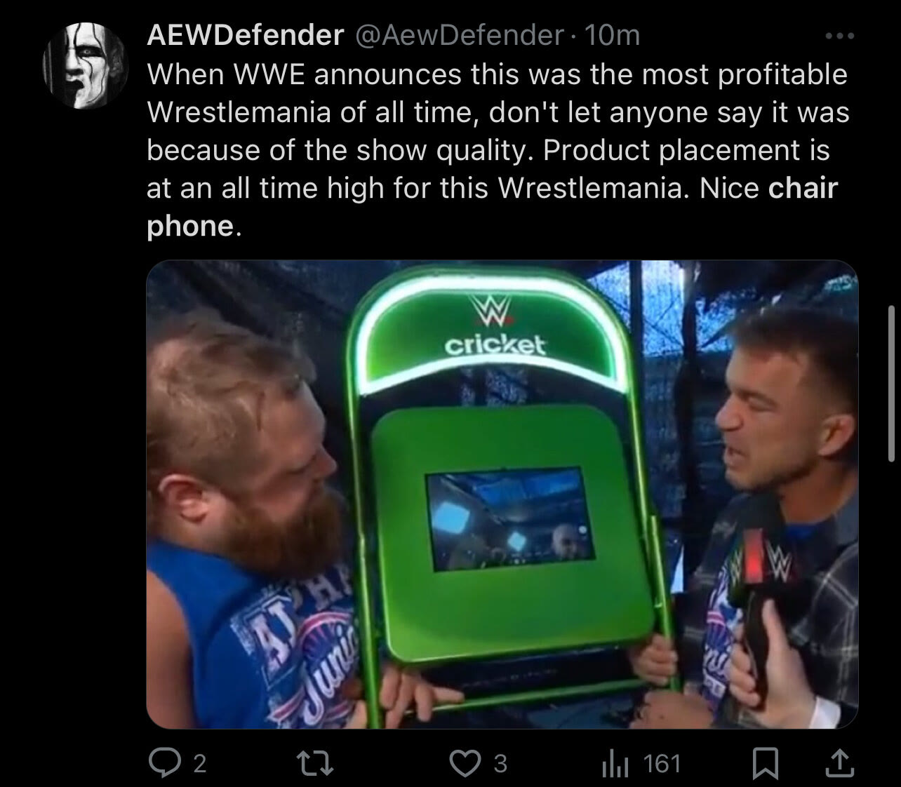 Fan reaction